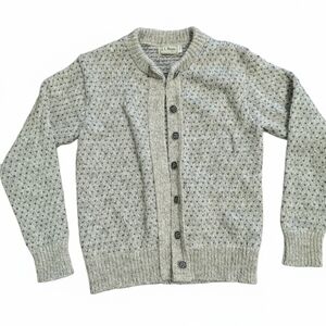 Vintage L.L. Bean Birdseye Cardigan Women's Medium